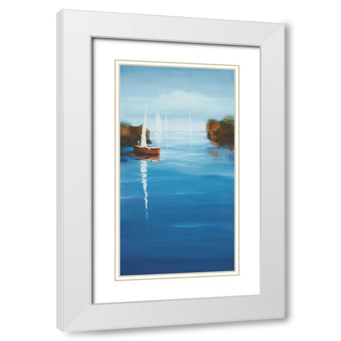 Set Sail 10 White Modern Wood Framed Art Print with Double Matting by Dag, Inc.