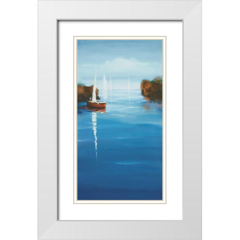 Set Sail 10 White Modern Wood Framed Art Print with Double Matting by Dag, Inc.