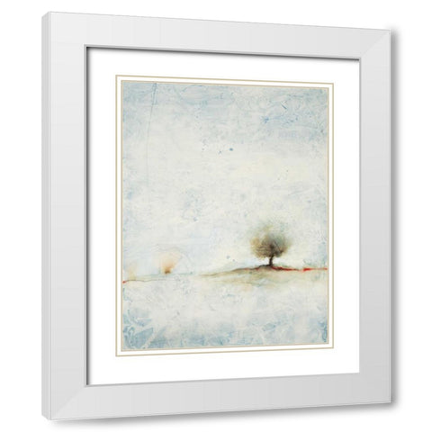 Tunnelscape 21 White Modern Wood Framed Art Print with Double Matting by Dag, Inc.