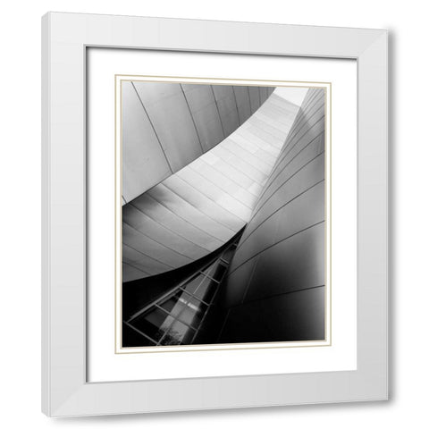 Ode to Gehry 6 White Modern Wood Framed Art Print with Double Matting by Dag, Inc.