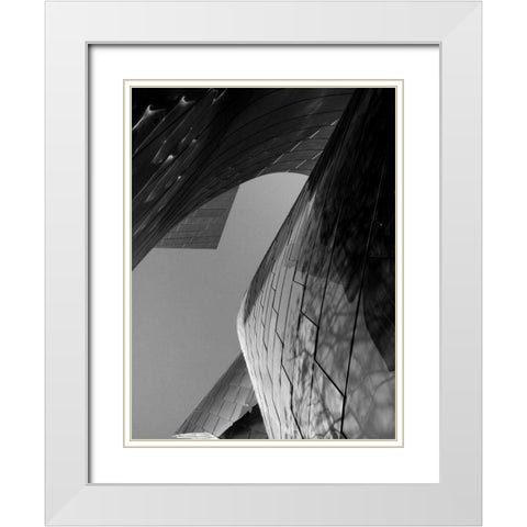 Ode to Gehry 7 White Modern Wood Framed Art Print with Double Matting by Dag, Inc.