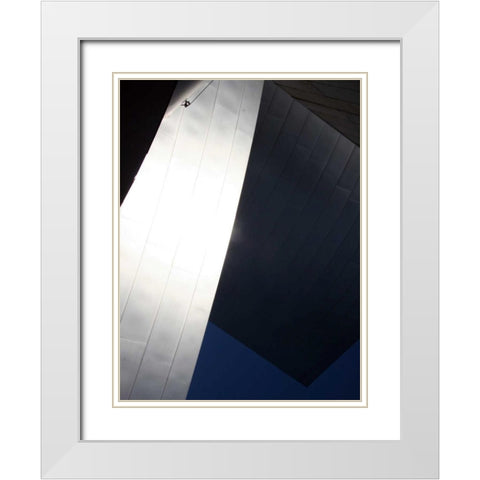 Ode to Gehry 52 White Modern Wood Framed Art Print with Double Matting by Dag, Inc.