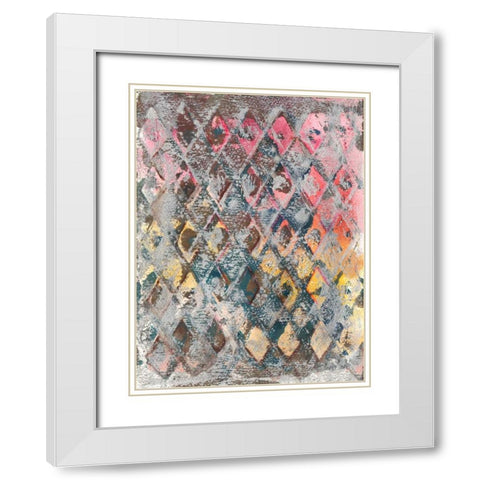 Wired For Spring III White Modern Wood Framed Art Print with Double Matting by Combs, Joyce