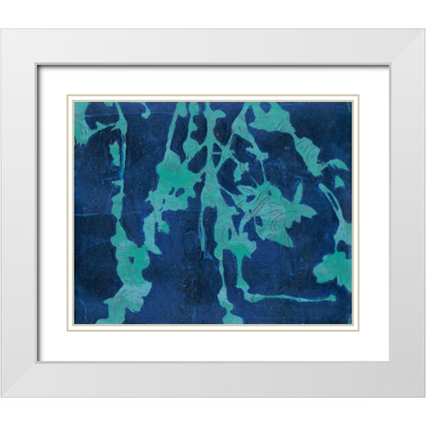 Brackish Flowers II White Modern Wood Framed Art Print with Double Matting by Moore, Regina