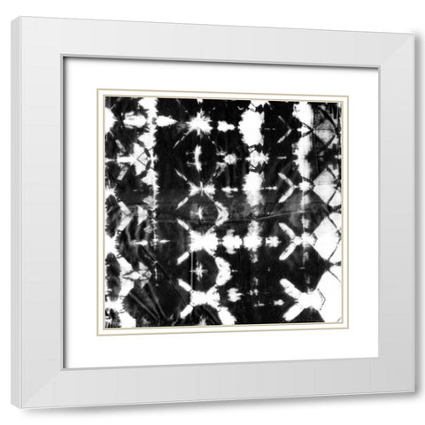 Graphic Shibori II White Modern Wood Framed Art Print with Double Matting by Zarris, Chariklia