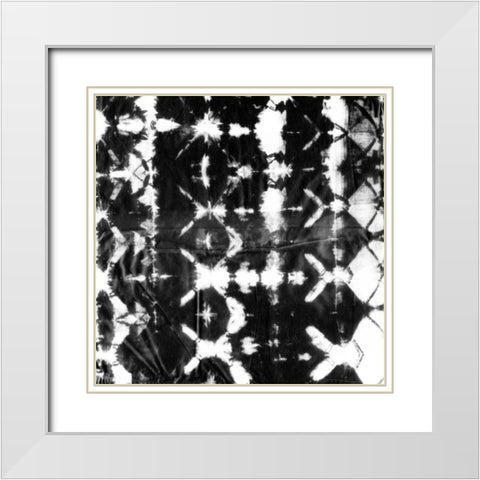 Graphic Shibori II White Modern Wood Framed Art Print with Double Matting by Zarris, Chariklia