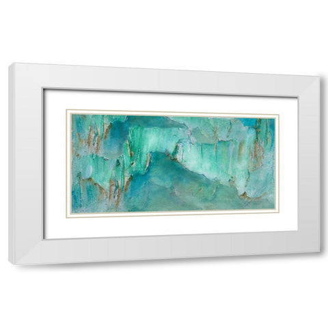 Break Through II White Modern Wood Framed Art Print with Double Matting by Finch, Sheila