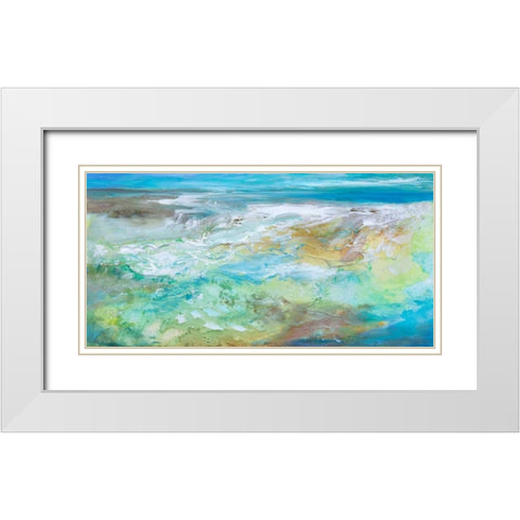 Tide Pool  White Modern Wood Framed Art Print with Double Matting by Finch, Sheila