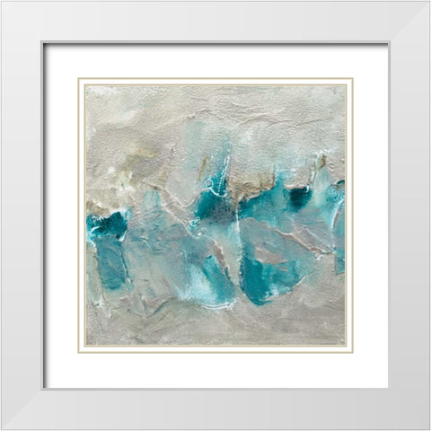 Butterfly Light I White Modern Wood Framed Art Print with Double Matting by Finch, Sheila