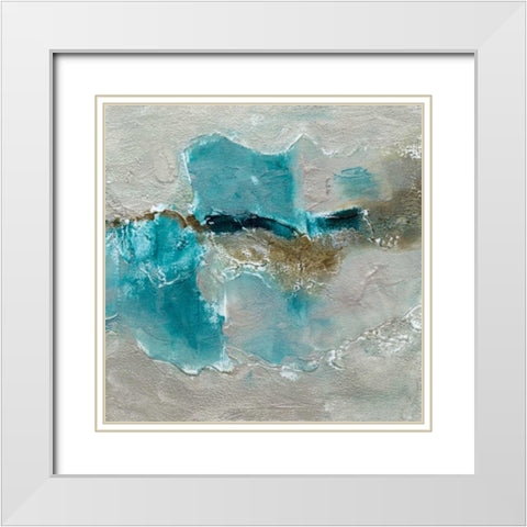 Butterfly Light II White Modern Wood Framed Art Print with Double Matting by Finch, Sheila