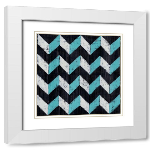 Over Under II White Modern Wood Framed Art Print with Double Matting by Zarris, Chariklia