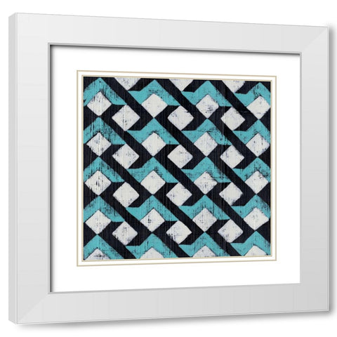 Over Under IV White Modern Wood Framed Art Print with Double Matting by Zarris, Chariklia