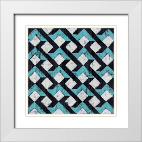 Over Under IV White Modern Wood Framed Art Print with Double Matting by Zarris, Chariklia