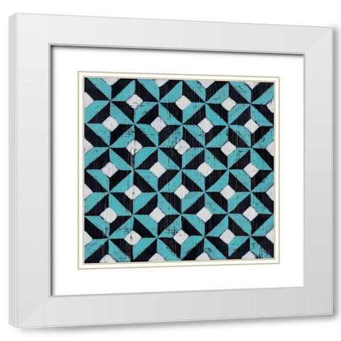 Over Under VIII White Modern Wood Framed Art Print with Double Matting by Zarris, Chariklia