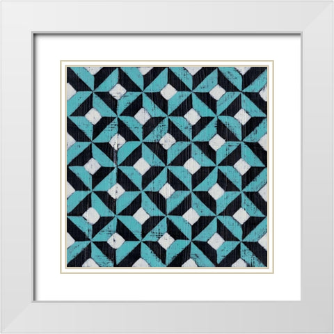 Over Under VIII White Modern Wood Framed Art Print with Double Matting by Zarris, Chariklia