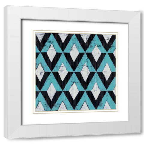 Over Under IX White Modern Wood Framed Art Print with Double Matting by Zarris, Chariklia