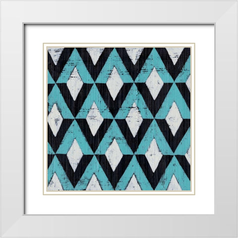 Over Under IX White Modern Wood Framed Art Print with Double Matting by Zarris, Chariklia