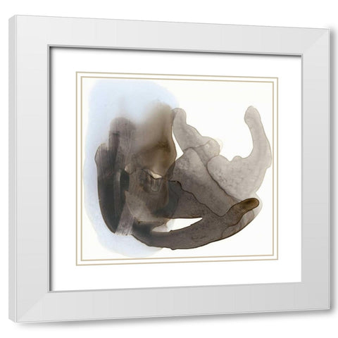 Embodiment II White Modern Wood Framed Art Print with Double Matting by Stramel, Renee W.