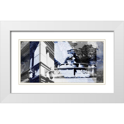 Architecture Collage II White Modern Wood Framed Art Print with Double Matting by Jasper, Sisa
