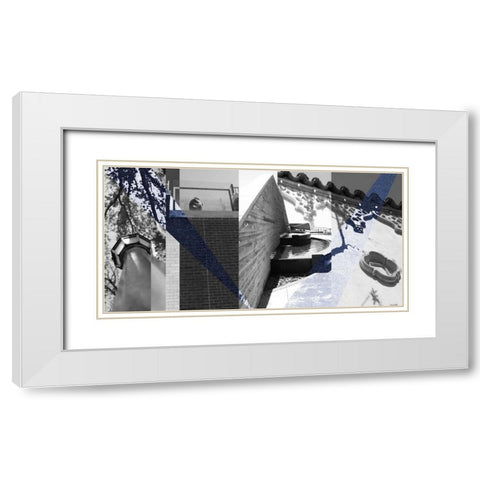 Architecture Collage III White Modern Wood Framed Art Print with Double Matting by Jasper, Sisa