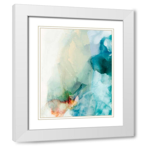 Aversion I White Modern Wood Framed Art Print with Double Matting by Jasper, Sisa