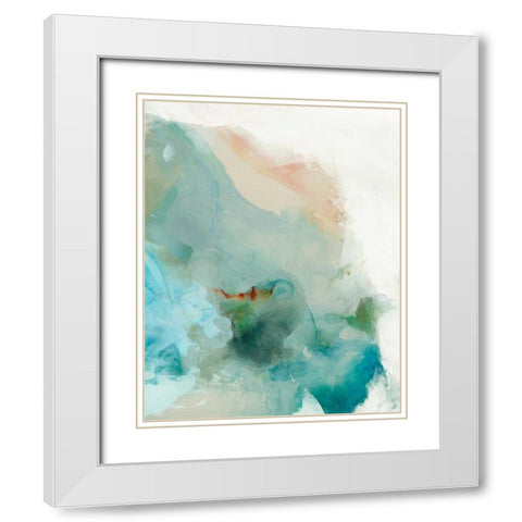 Aversion II White Modern Wood Framed Art Print with Double Matting by Jasper, Sisa