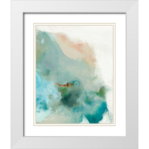 Aversion II White Modern Wood Framed Art Print with Double Matting by Jasper, Sisa