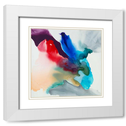 Change II White Modern Wood Framed Art Print with Double Matting by Jasper, Sisa