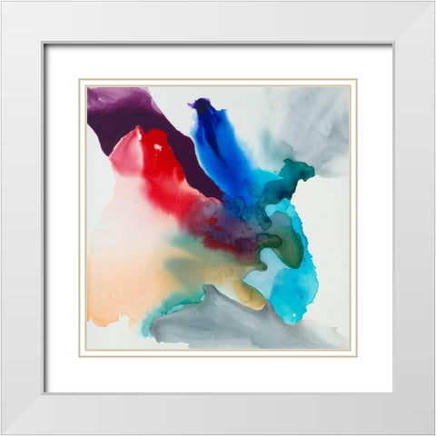 Change II White Modern Wood Framed Art Print with Double Matting by Jasper, Sisa