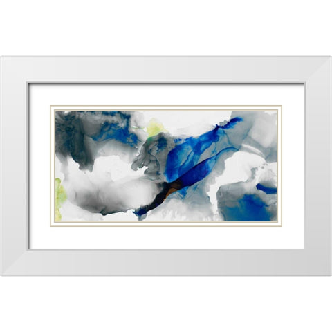 Ephemeral I White Modern Wood Framed Art Print with Double Matting by Jasper, Sisa