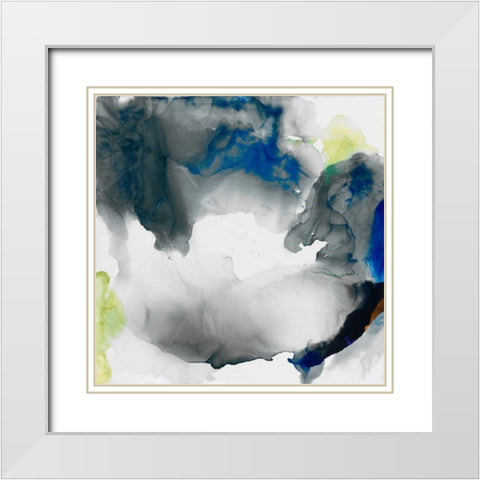 Ephemeral II White Modern Wood Framed Art Print with Double Matting by Jasper, Sisa