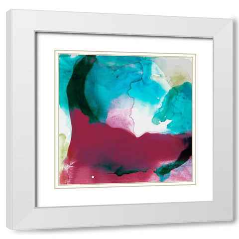 LA Abstract I White Modern Wood Framed Art Print with Double Matting by Jasper, Sisa