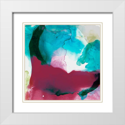 LA Abstract I White Modern Wood Framed Art Print with Double Matting by Jasper, Sisa