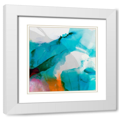 LA Abstract II White Modern Wood Framed Art Print with Double Matting by Jasper, Sisa