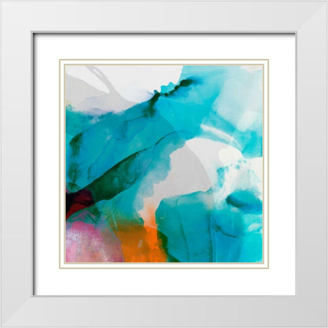LA Abstract II White Modern Wood Framed Art Print with Double Matting by Jasper, Sisa