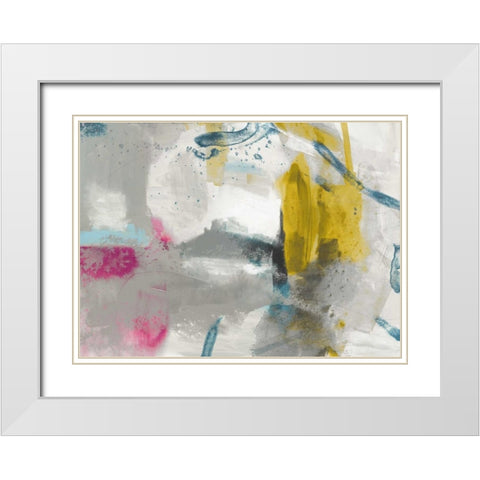 Minute II White Modern Wood Framed Art Print with Double Matting by Jasper, Sisa