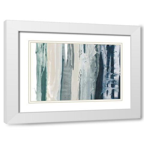 Navy Decision II White Modern Wood Framed Art Print with Double Matting by Jasper, Sisa