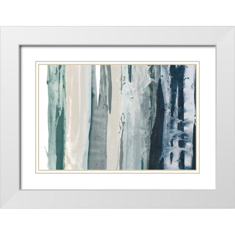 Navy Decision II White Modern Wood Framed Art Print with Double Matting by Jasper, Sisa