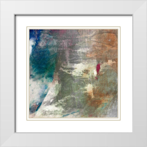 Mod Abstract I White Modern Wood Framed Art Print with Double Matting by Jasper, Sisa