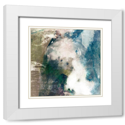 Mod Abstract II White Modern Wood Framed Art Print with Double Matting by Jasper, Sisa