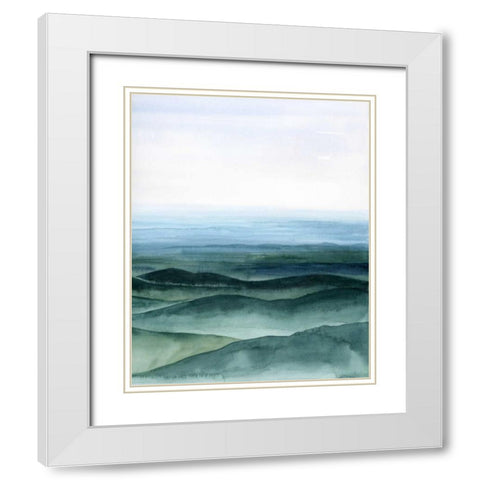 Plane View I White Modern Wood Framed Art Print with Double Matting by Popp, Grace