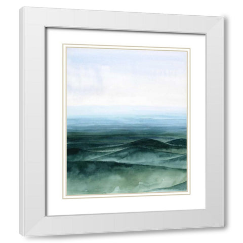 Plane View II White Modern Wood Framed Art Print with Double Matting by Popp, Grace