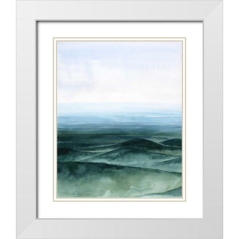 Plane View II White Modern Wood Framed Art Print with Double Matting by Popp, Grace