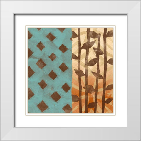 Four More White Modern Wood Framed Art Print with Double Matting by Saunders, Alonzo