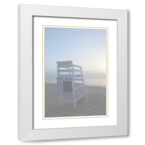 Off Duty I White Modern Wood Framed Art Print with Double Matting by Chandler, Sharon