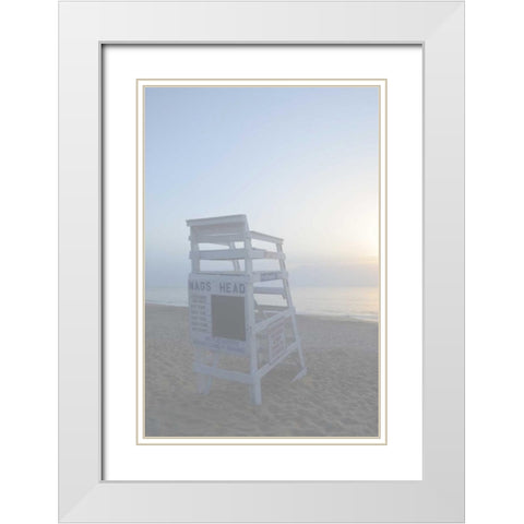 Off Duty I White Modern Wood Framed Art Print with Double Matting by Chandler, Sharon