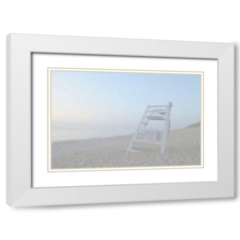 Off Duty II White Modern Wood Framed Art Print with Double Matting by Chandler, Sharon