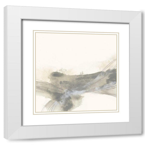 Vapor II White Modern Wood Framed Art Print with Double Matting by Vess, June Erica