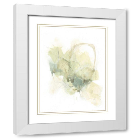 Fluid Integer II White Modern Wood Framed Art Print with Double Matting by Vess, June Erica