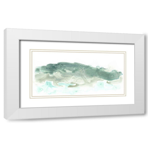 Liquid Landscape I White Modern Wood Framed Art Print with Double Matting by Vess, June Erica